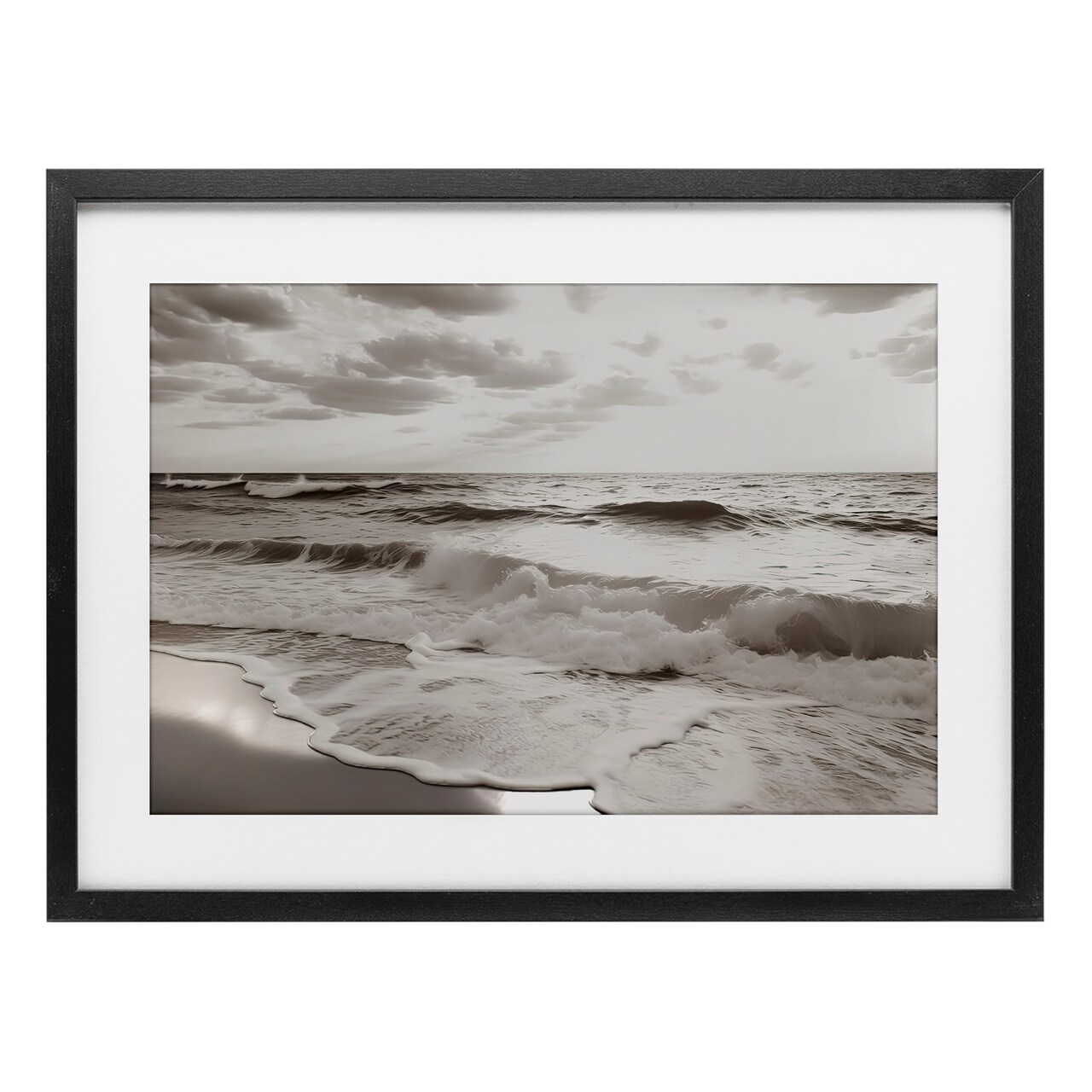 Stupell Industries Beach View Reverie Framed Print Under Glass, design by Decent Exposures